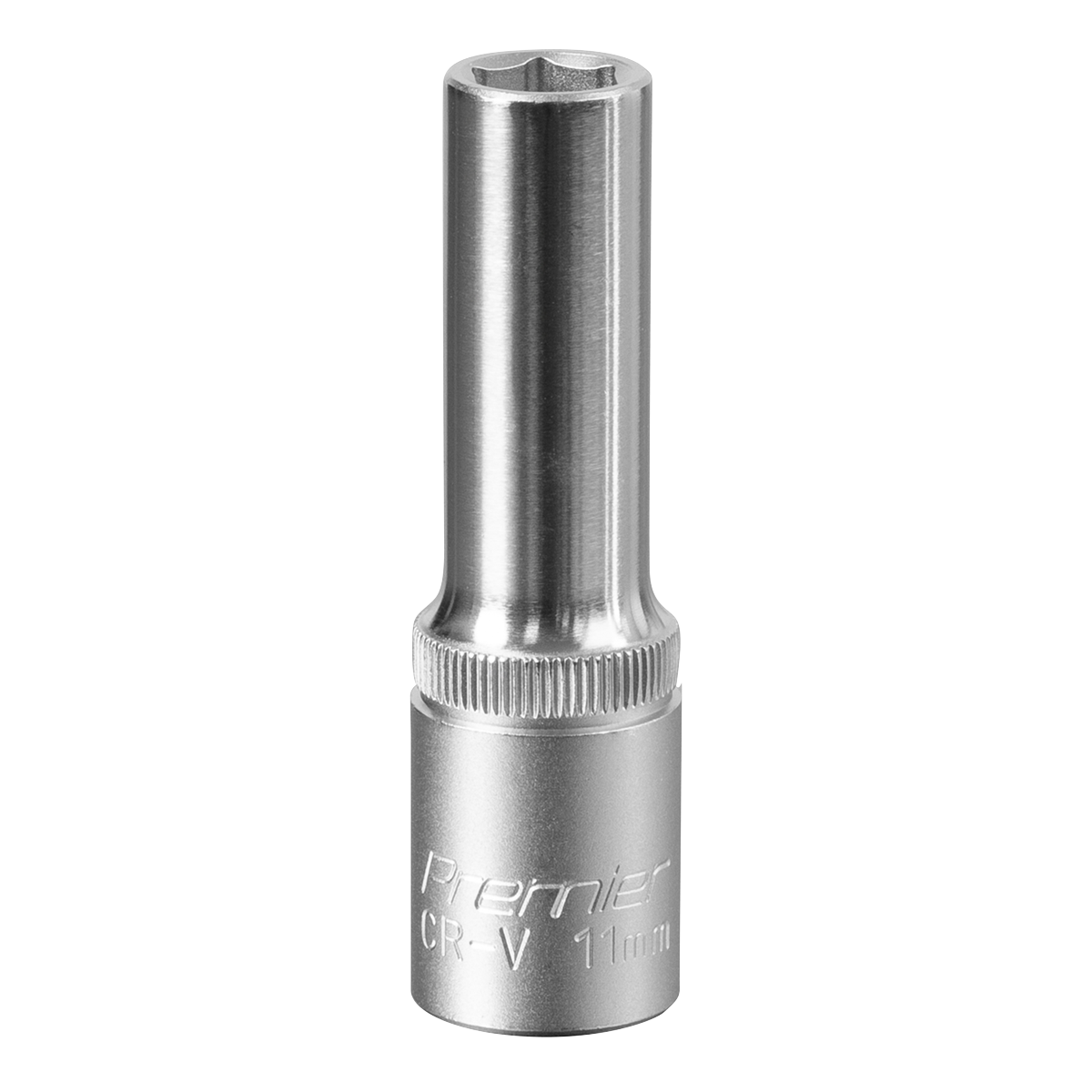 Sealey WallDrive Socket 11mm Deep 1/2" Square Drive Chrome Vanadium Steel S1211D