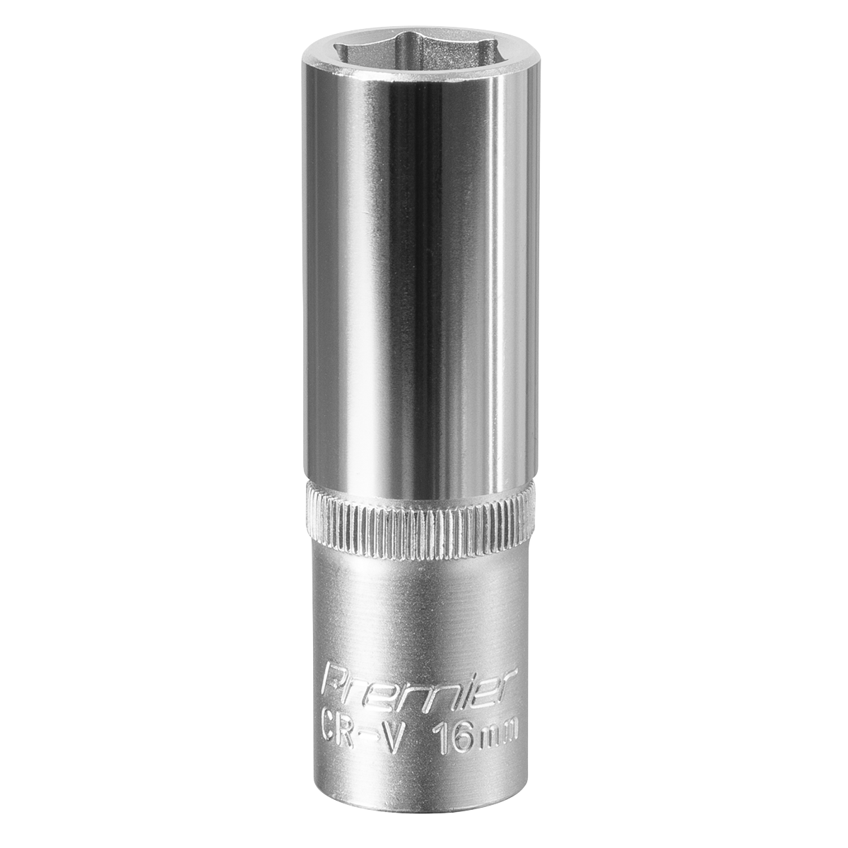 Sealey WallDrive Socket 16mm Deep 1/2" Square Drive Chrome Vanadium Steel S1216D
