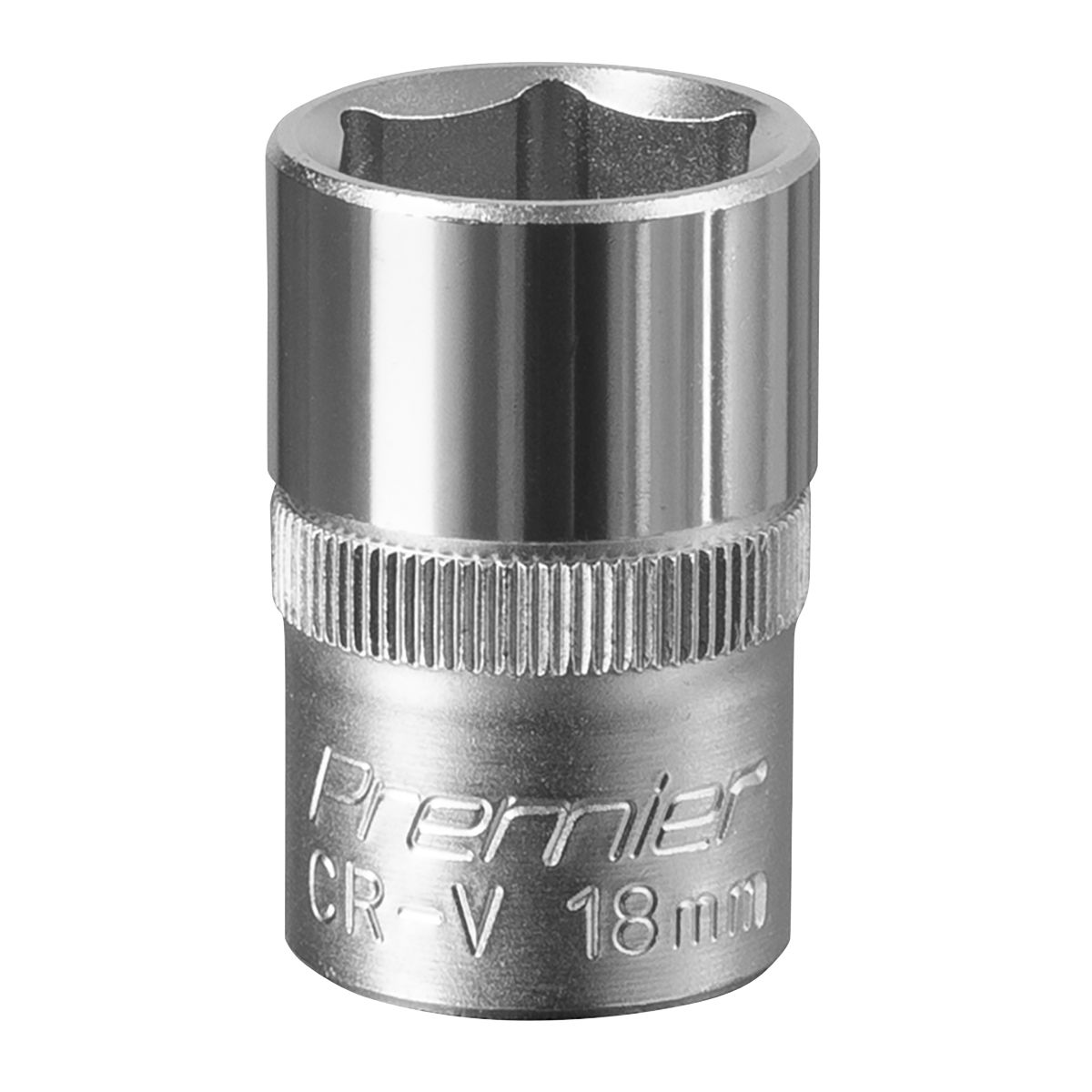 Sealey WallDrive Socket Tool 18mm 1/2" Square Drive Chrome Vanadium Steel S1218