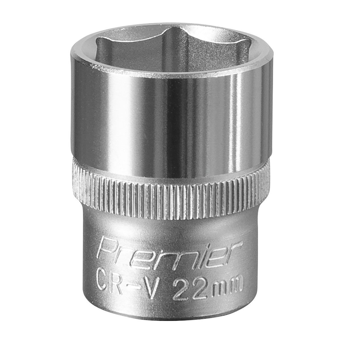Sealey WallDrive Socket Tool 22mm 1/2" Square Drive Chrome Vanadium Steel S1222