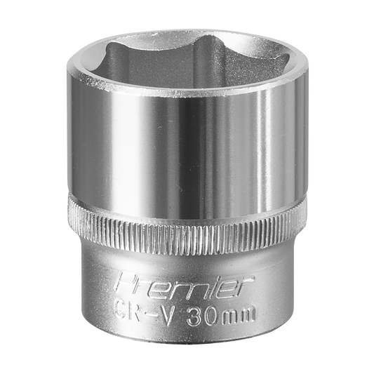 Sealey WallDrive Socket Tool 30mm 1/2" Square Drive Chrome Vanadium Steel S1230