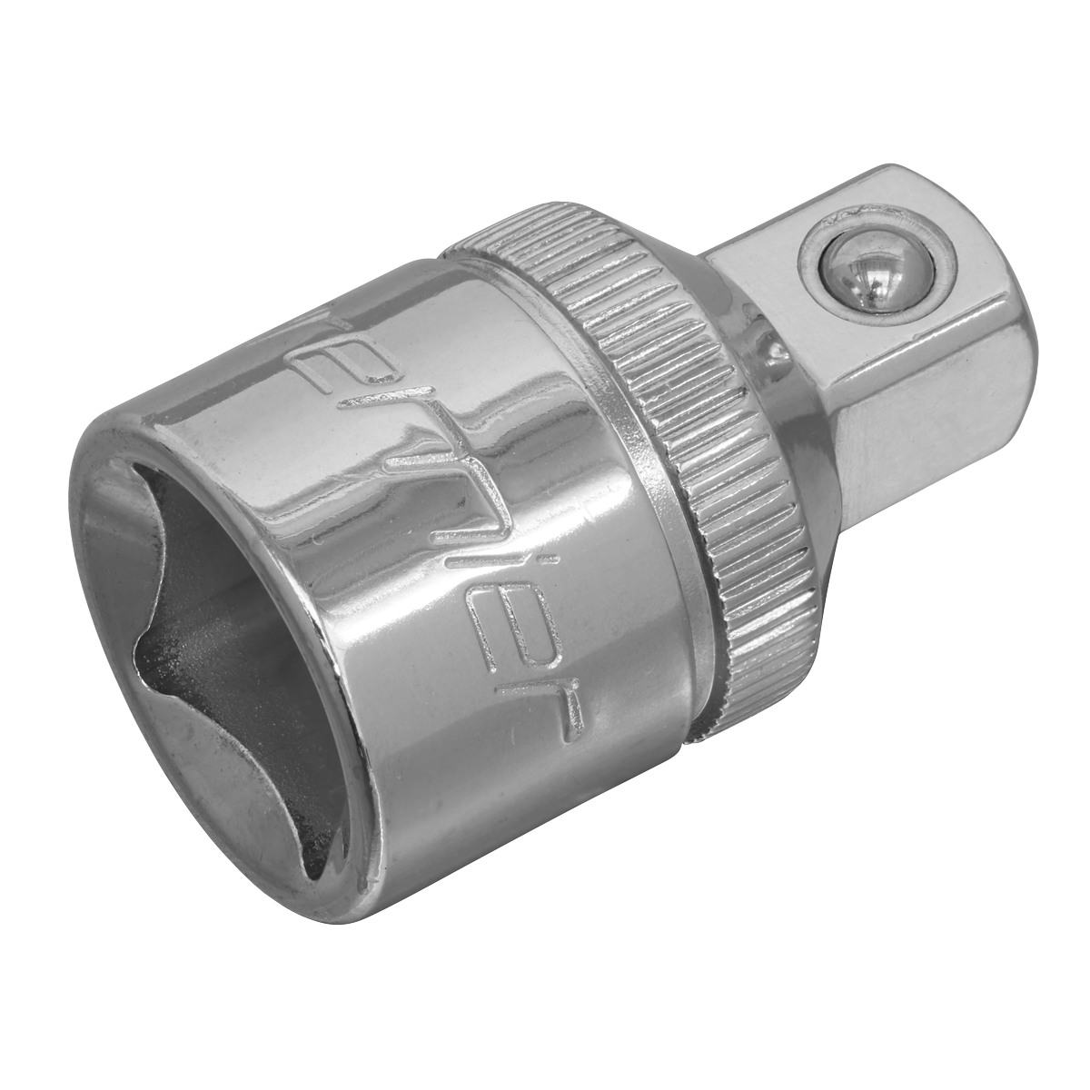 Sealey Adaptor 1/2" Drive Female 3/8" Drive Male Silver Chrome Vanadium S12F-38M