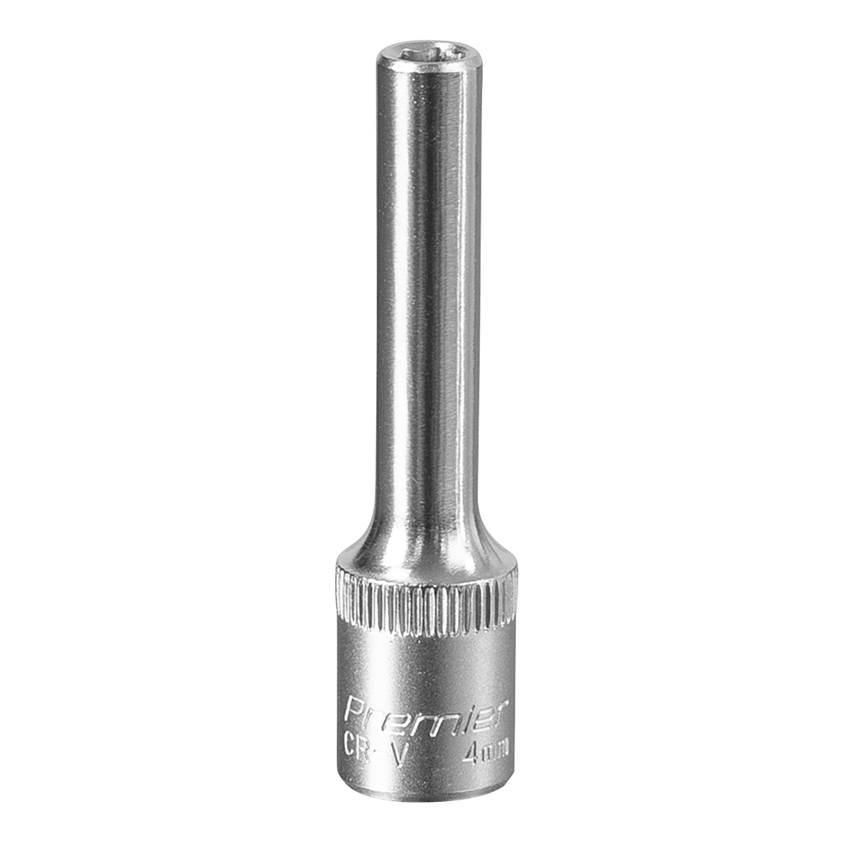 Sealey WallDrive Socket 4mm Deep 1/4" Square Drive Chrome Vanadium Steel S1404D