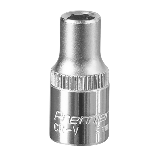 Sealey WallDrive Socket Tool 5mm 1/4" Square Drive Chrome Vanadium Steel S1405