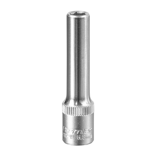 Sealey WallDrive Socket Tool 5.5mm Deep 1/4" Square Drive Cold Forged S14055D