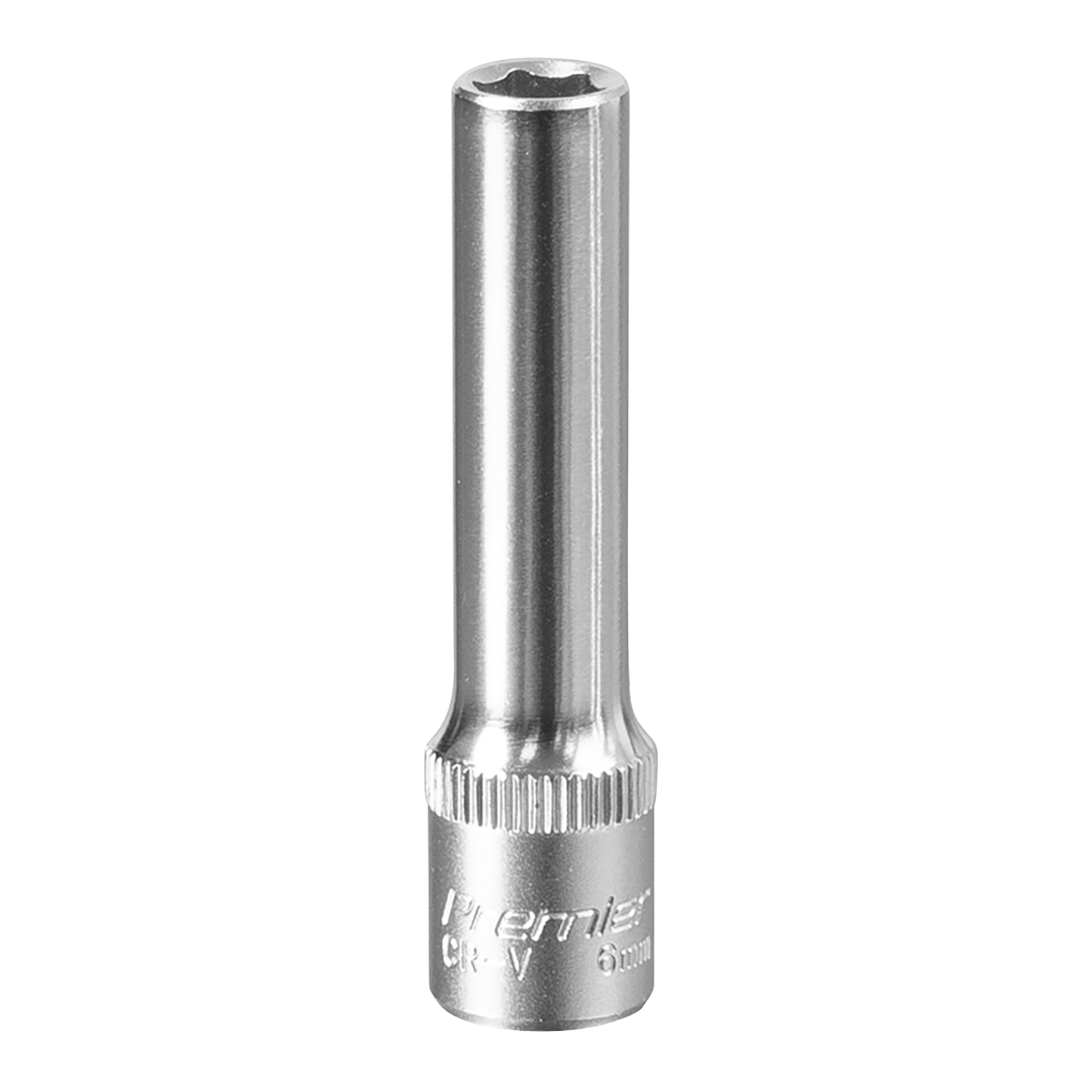 Sealey WallDrive Socket 6mm Deep 1/4" Square Drive Chrome Vanadium Steel S1406D