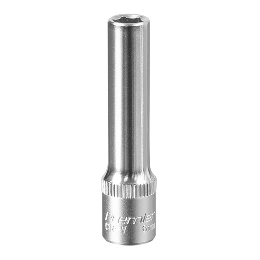 Sealey WallDrive Socket 6mm Deep 1/4" Square Drive Chrome Vanadium Steel S1406D