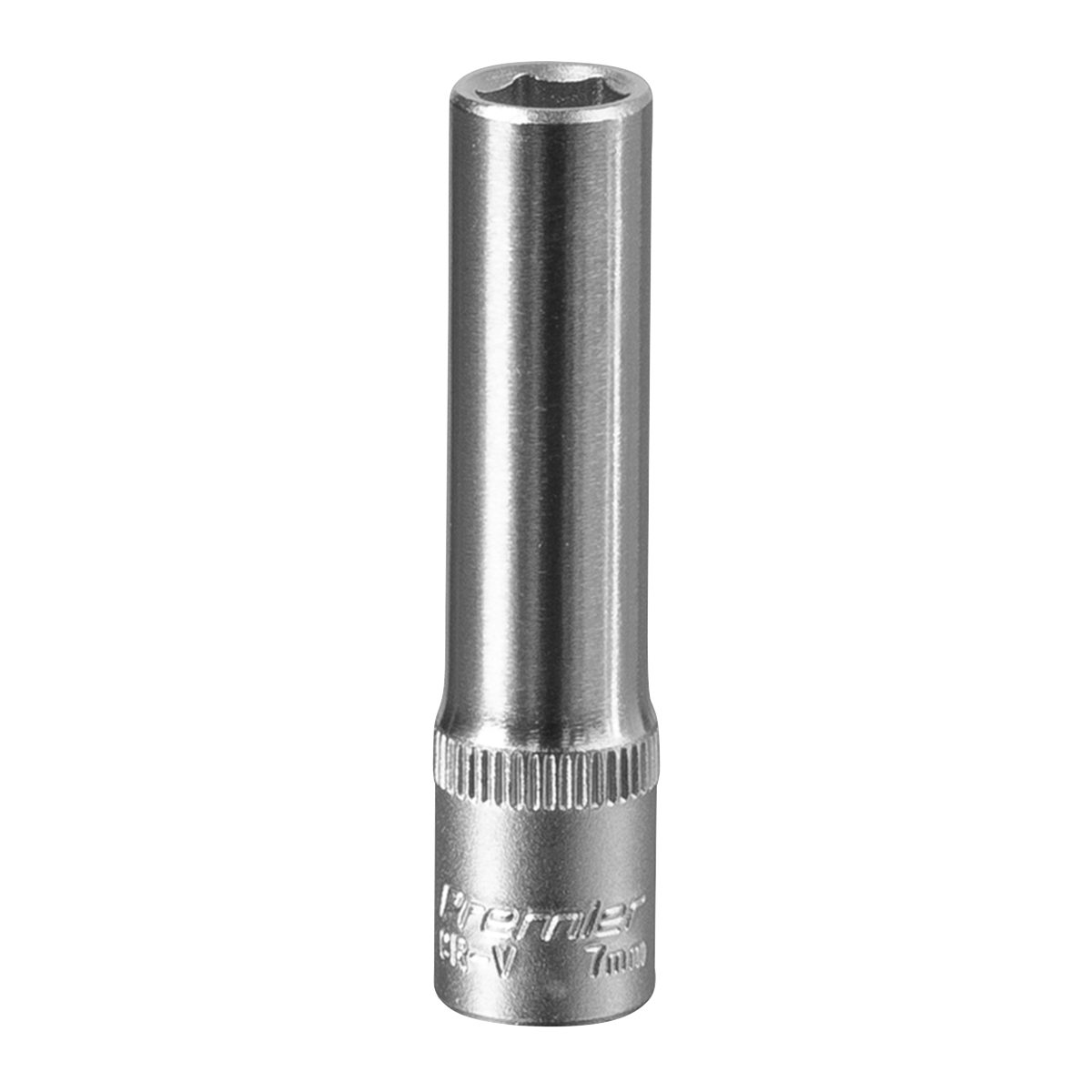 Sealey WallDrive Socket 7mm Deep 1/4" Square Drive Chrome Vanadium Steel S1407D