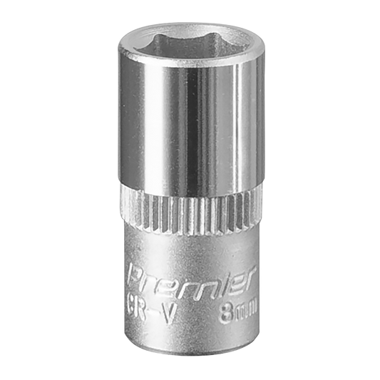 Sealey WallDrive Socket Tool 8mm 1/4" Square Drive Chrome Vanadium Steel S1408
