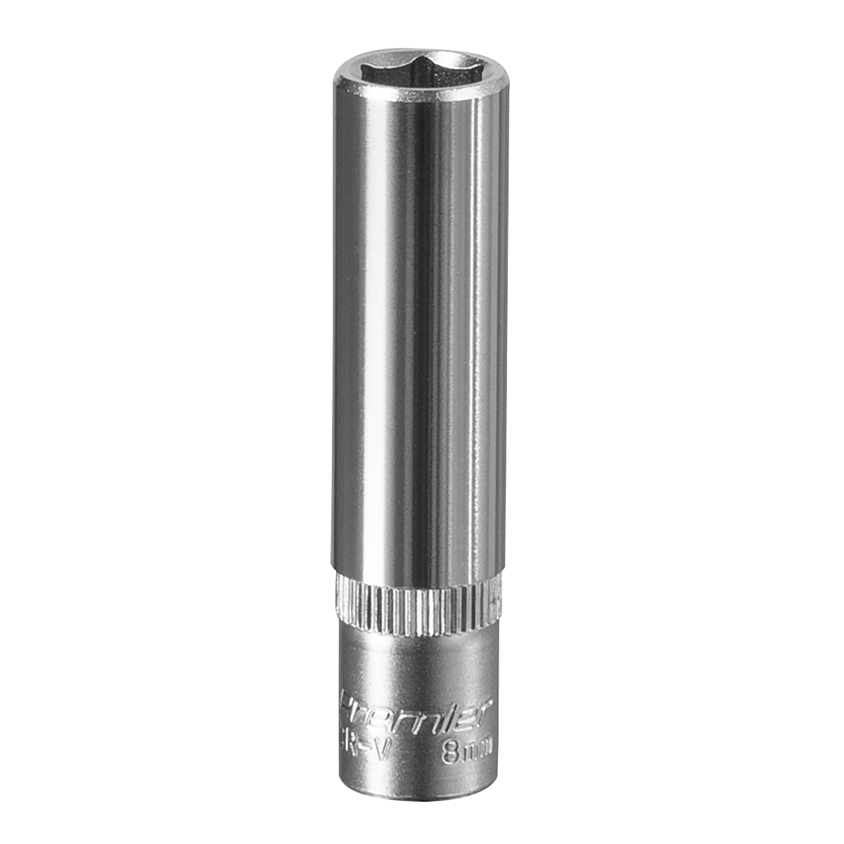 Sealey WallDrive Socket 8mm Deep 1/4" Square Drive Chrome Vanadium Steel S1408D
