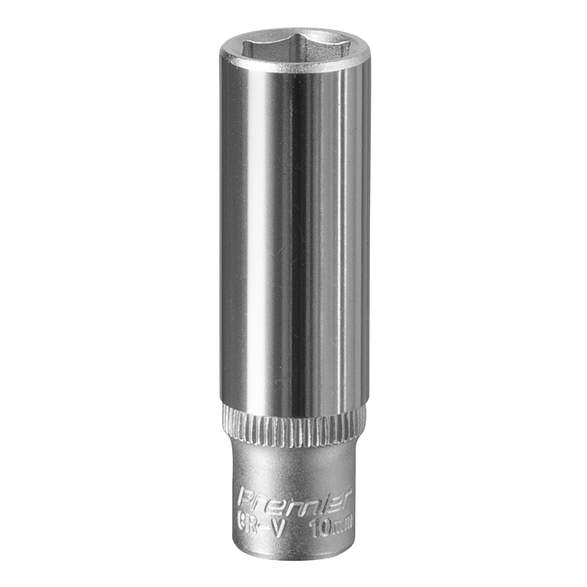 Sealey WallDrive Socket 10mm Deep 1/4" Square Drive Chrome Vanadium Steel S1410D