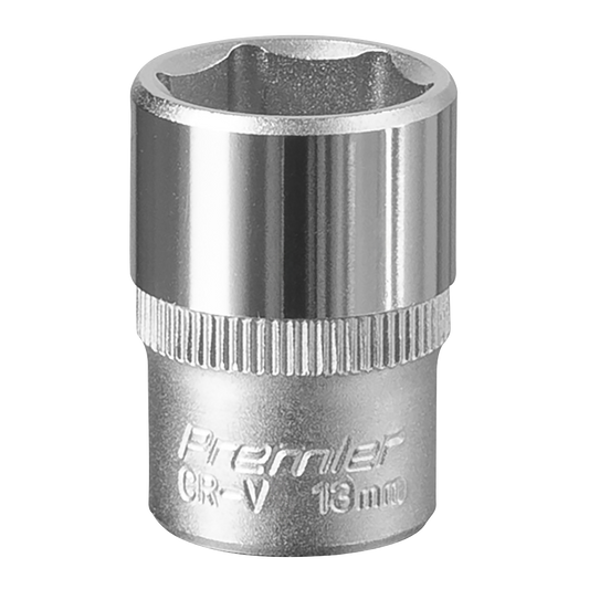 Sealey WallDrive Socket Tool 13mm 1/4" Square Drive Chrome Vanadium Steel S1413