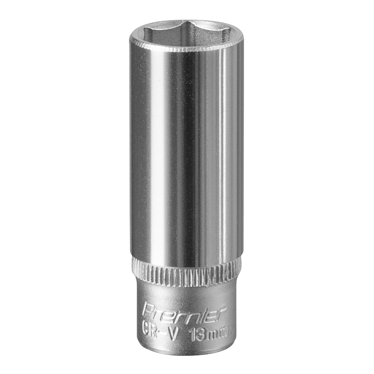 Sealey WallDrive Socket 13mm Deep 1/4" Square Drive Chrome Vanadium Steel S1413D