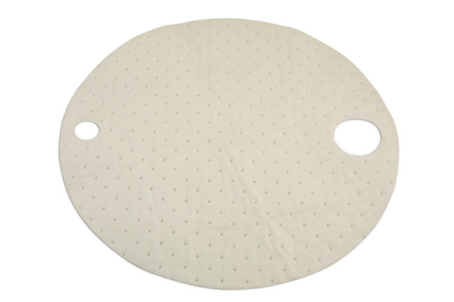 LASER 6033 Oil Absorbent Drum Top Mats 10 Pieces 550mm x 3mm 1L Per Pad