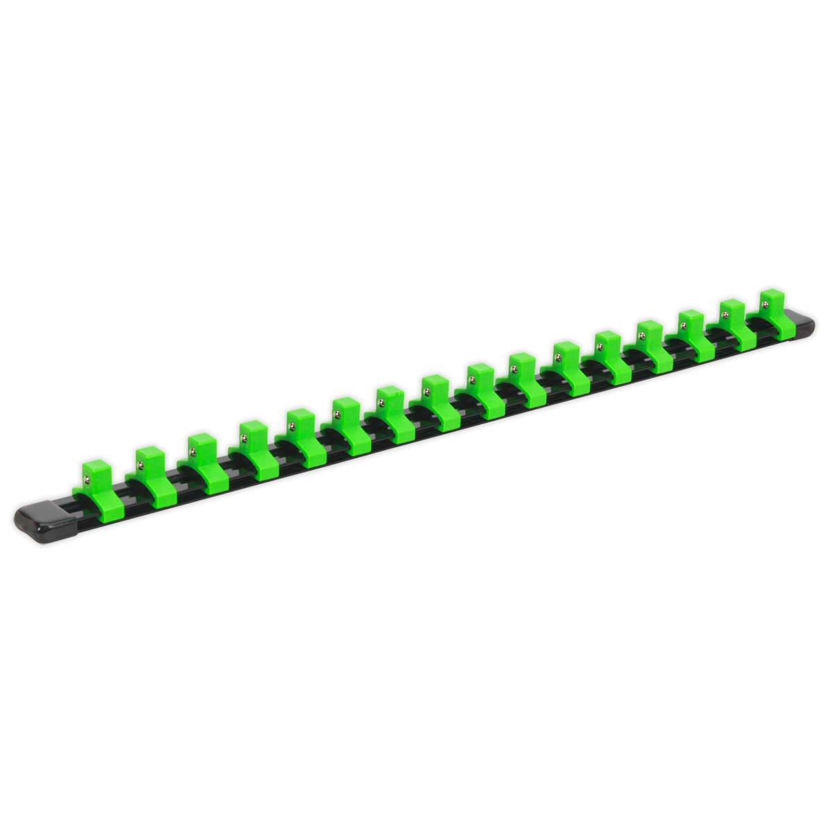 Sealey Socket Retaining Rail With 16 Clips 3/8" Square Drive Tool AK27053HV