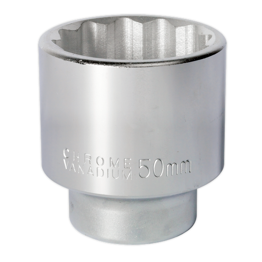 Sealey WallDrive Socket Tool 50mm 3/4" Square Drive Chrome Vanadium Steel S34/50
