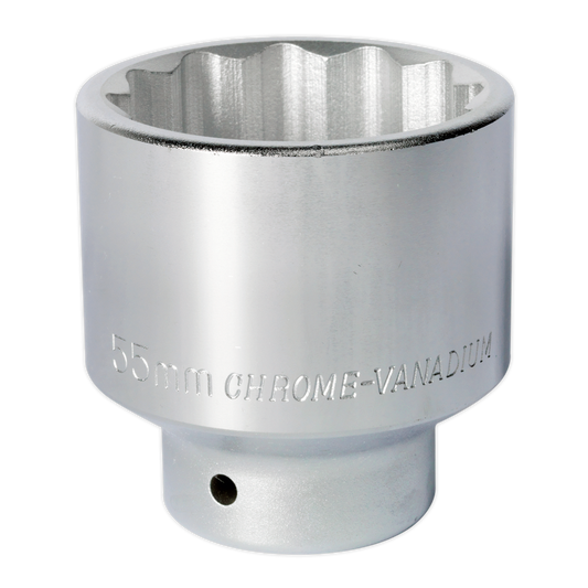 Sealey WallDrive Socket Tool 55mm 3/4" Square Drive Chrome Vanadium Steel S34/55
