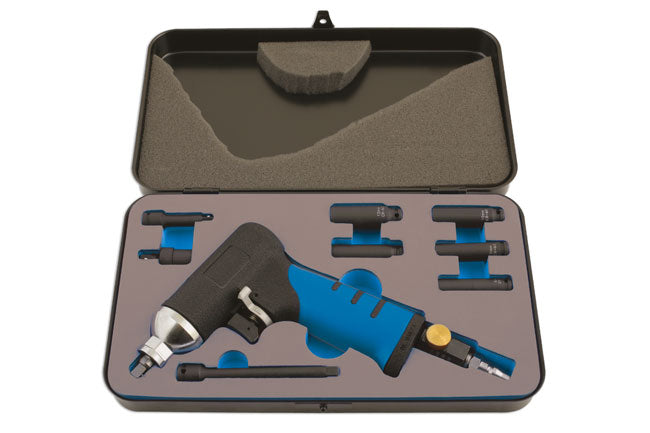LASER 6035 9Pcs Glow Plug Pin Puller Removal Set 1/4" Drive Chrome Molybdenum