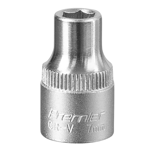Sealey WallDrive Socket Tool 7mm 3/8" Square Drive Chrome Vanadium Steel S3807