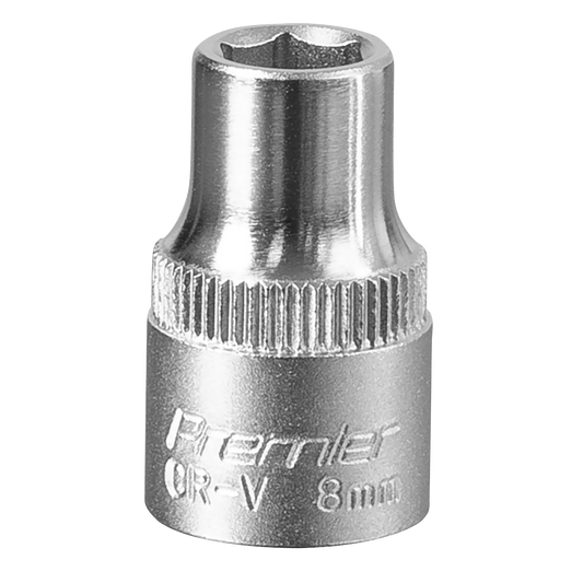 Sealey WallDrive Socket Tool 8mm 3/8" Square Drive Chrome Vanadium Steel S3808