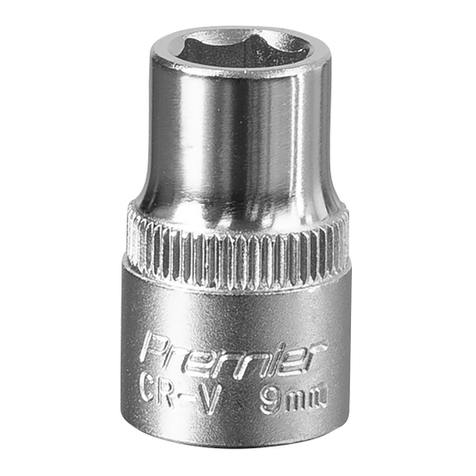 Sealey WallDrive Socket Tool 9mm 3/8" Square Drive Chrome Vanadium Steel S3809