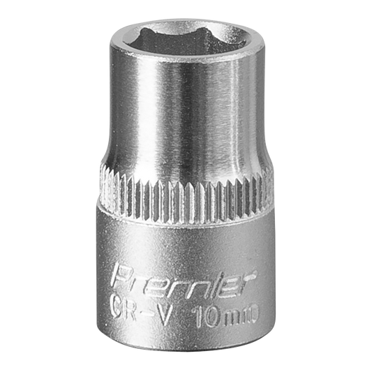 Sealey WallDrive Socket Tool 10mm 3/8" Square Drive Chrome Vanadium Steel S3810