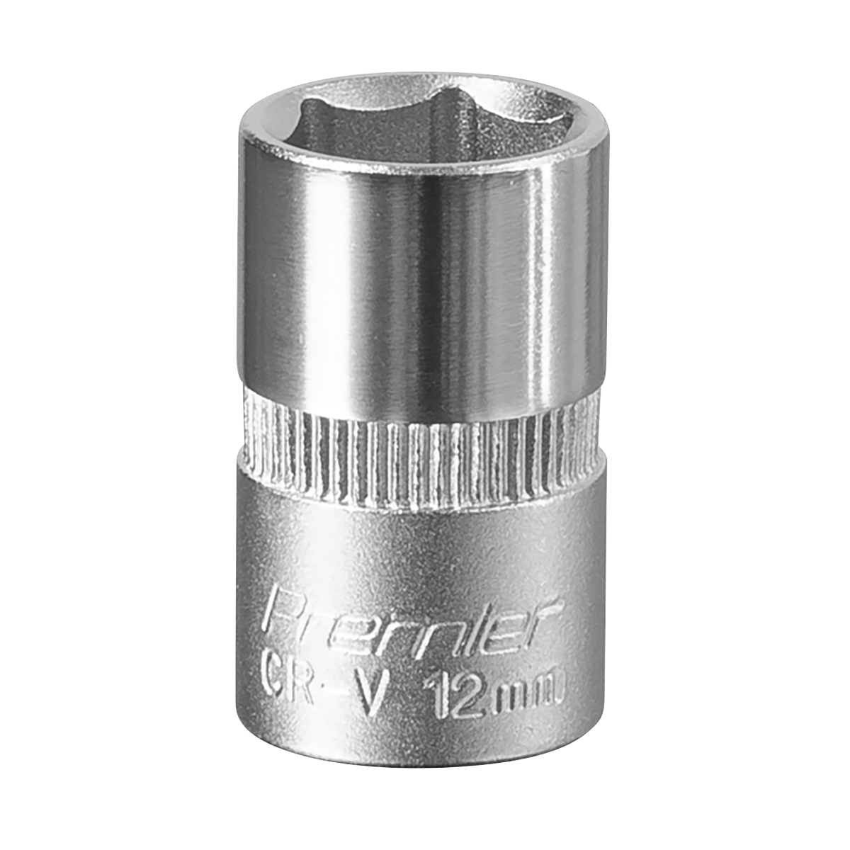 Sealey WallDrive Socket Tool 12mm 3/8" Square Drive Chrome Vanadium Steel S3812