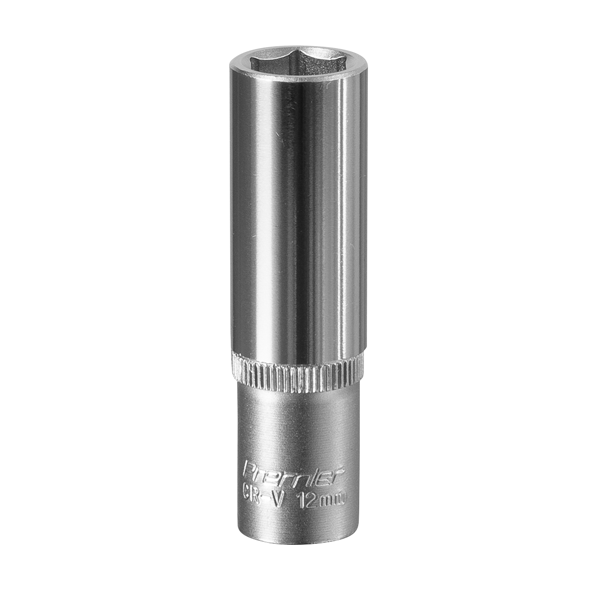 Sealey WallDrive Socket 12mm Deep 3/8" Square Drive Chrome Vanadium Steel S3812D