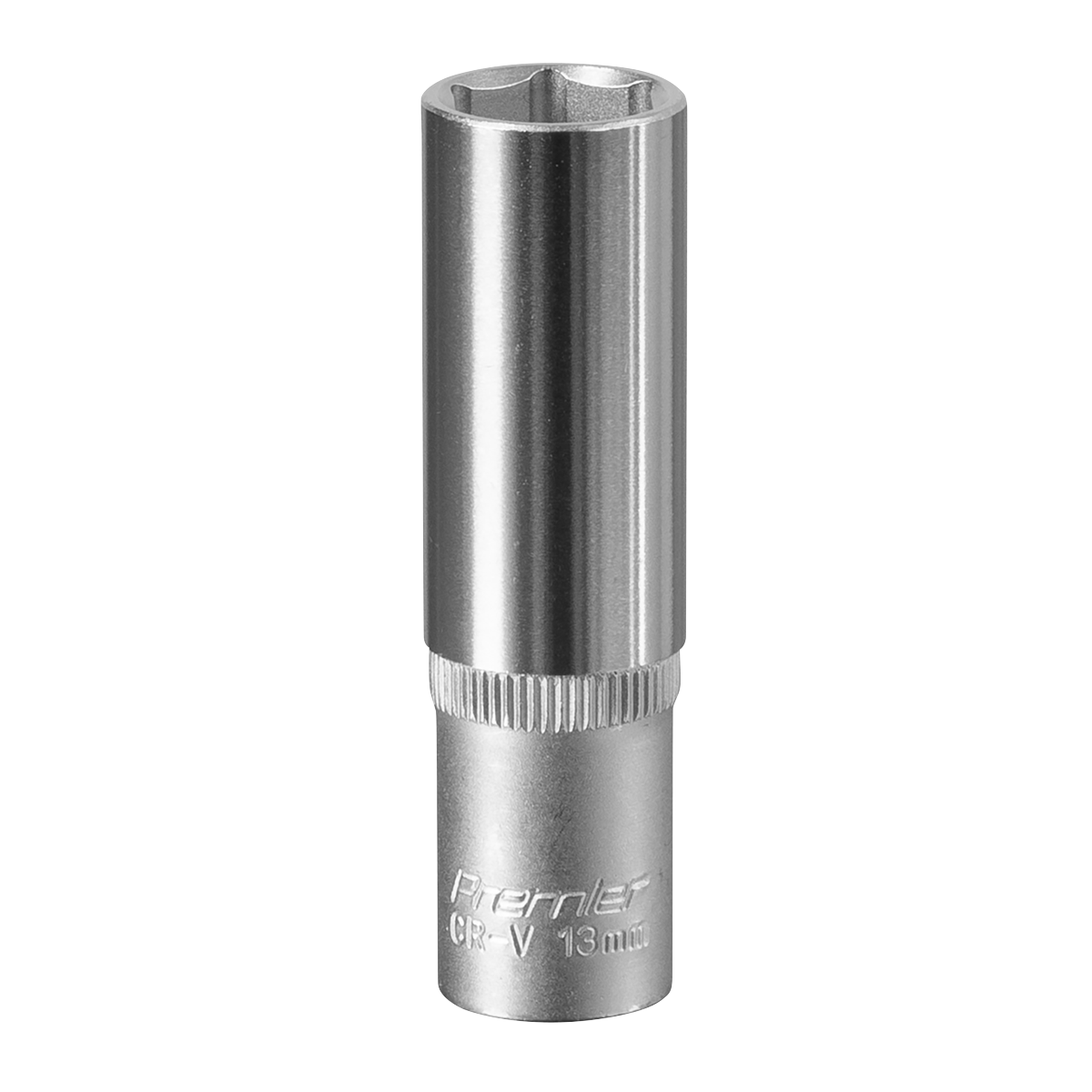 Sealey WallDrive Socket 13mm Deep 3/8" Square Drive Chrome Vanadium Steel S3813D