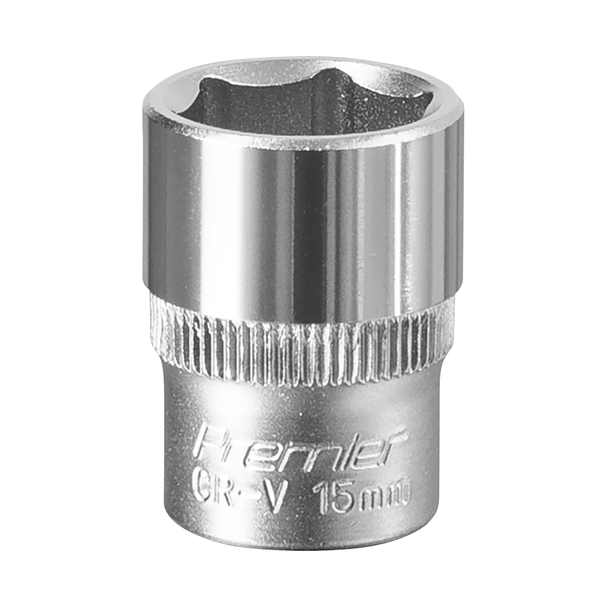 Sealey 3/8" Square Drive 15mm WallDrive Socket Tool Chrome Vanadium Steel S3815