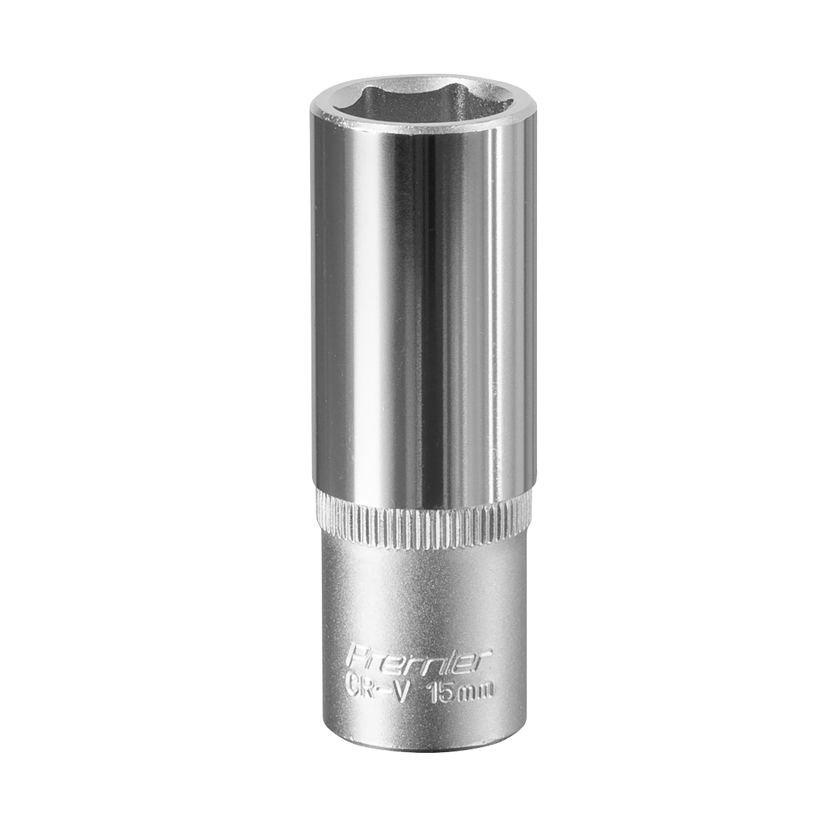 Sealey WallDrive Socket 15mm Deep 3/8" Square Drive Chrome Vanadium Steel S3815D