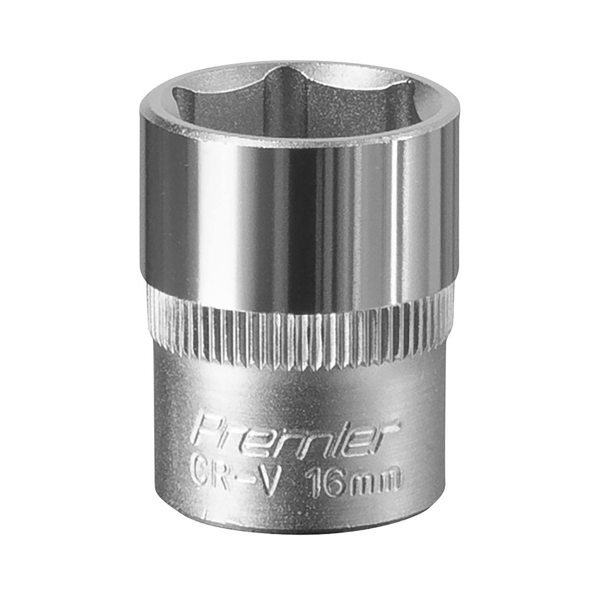Sealey WallDrive Socket Tool 16mm 3/8" Square Drive Chrome Vanadium Steel S3816