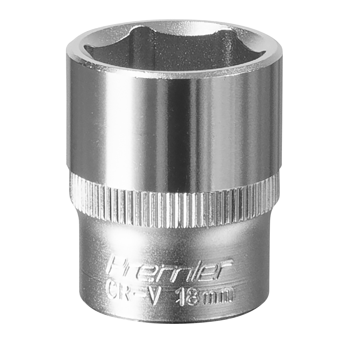 Sealey WallDrive Socket Tool 18mm 3/8" Square Drive Chrome Vanadium Steel S3818