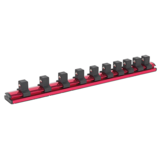 Sealey Socket Retaining Rail Magnetic 1/2" Square Drive 10 Clips AK27084