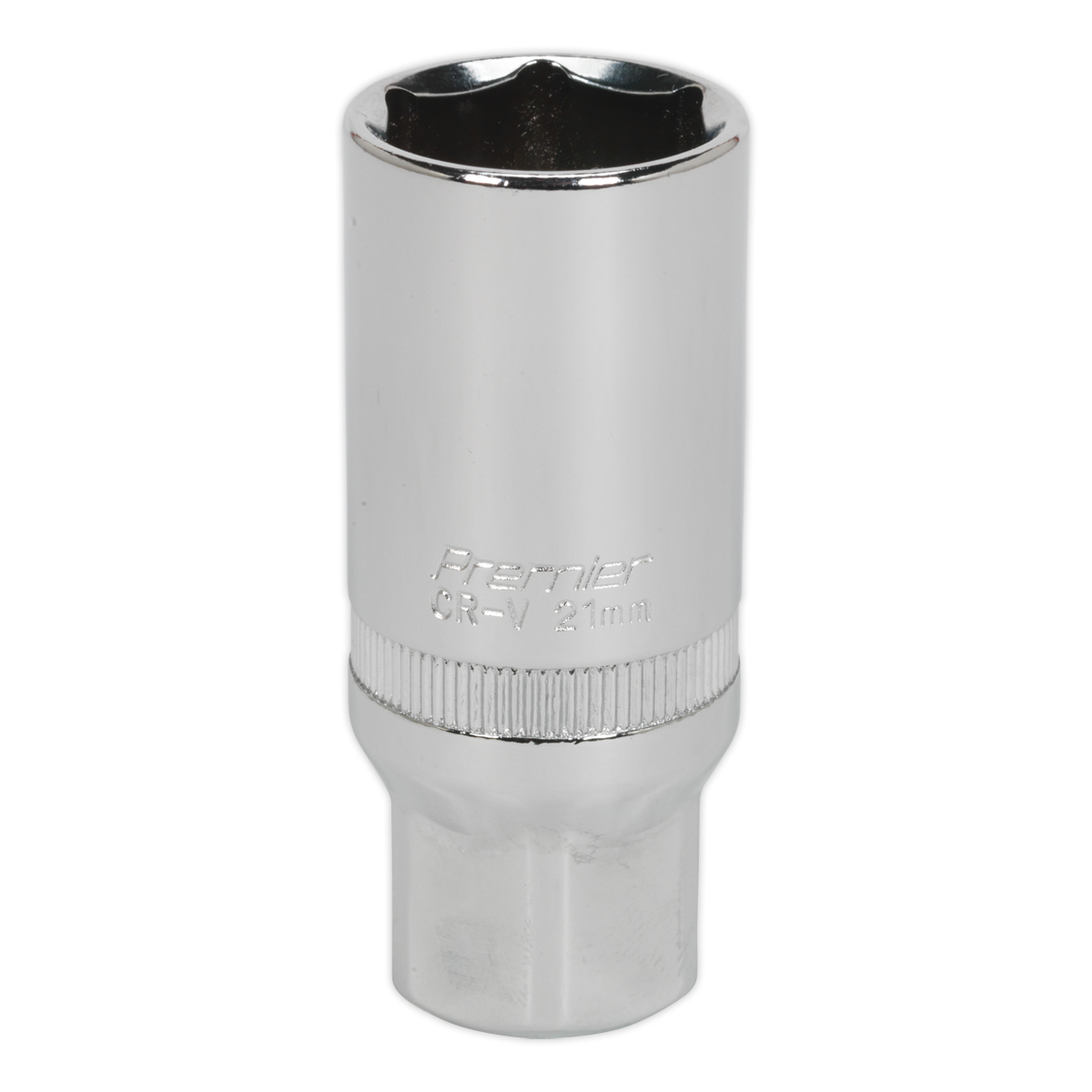 Sealey Spark Plug Socket 21mm 3/8" Square Drive Chrome Vanadium Steel S38SP14