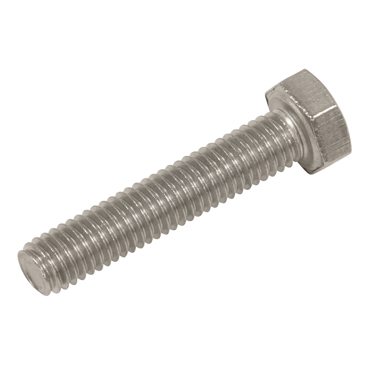 Sealey Stainless Steel Hex Head Set Screw DIN 933 M5 X 25 A2 50 Pieces S525