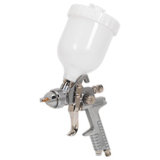 Sealey SGeneral-Purpose Gravity Feed Spray Gun Brass Air Cap 1.8mm Set-Up  S642G