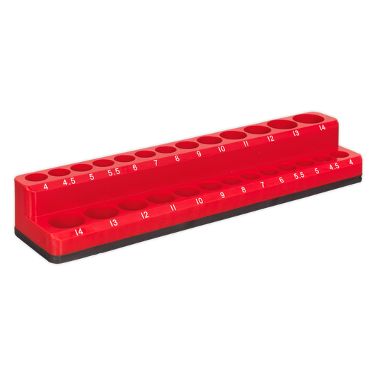 Sealey Premier Socket Holder 26 Capacity Magnetic 1/4" Square Drive AK27085