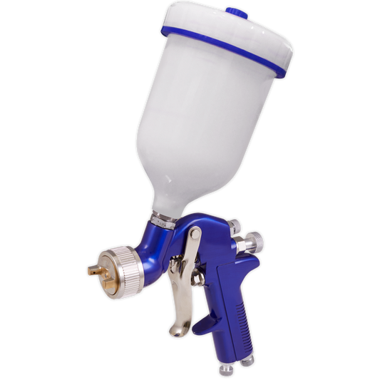 Sealey Gravity Feed Spray Gun 2-Stage Trigger Control 1.3mm Set-Up S713G