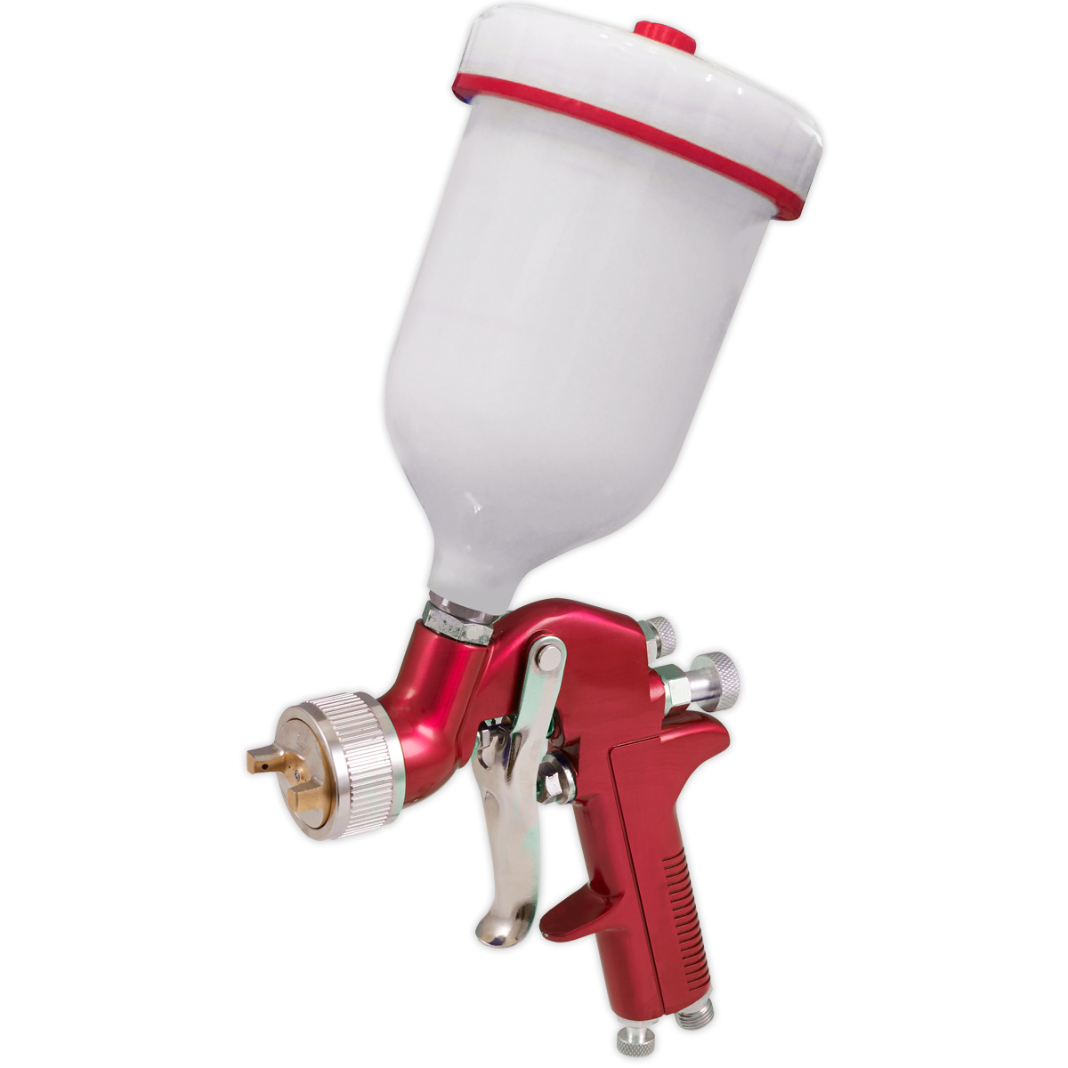 Sealey Gravity Feed Spray Gun 2-Stage Trigger Control 1.4mm Set-Up S714G