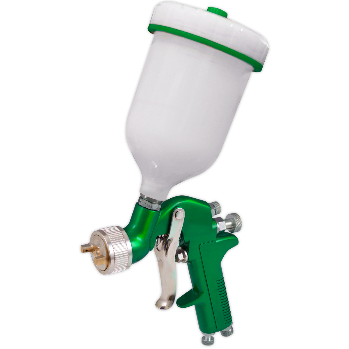 Sealey Gravity Feed Spray Gun 2-Stage Trigger Control 1.7mm Set-Up S717G