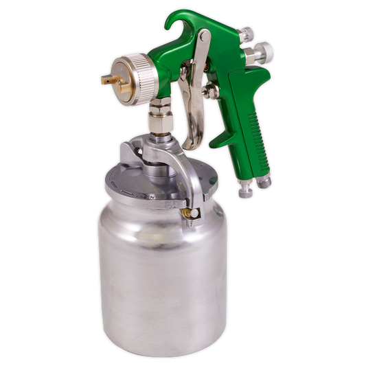 Sealey Suction Feed Spray Gun 2.5mm Set-Up Maintenance Tools Included S725