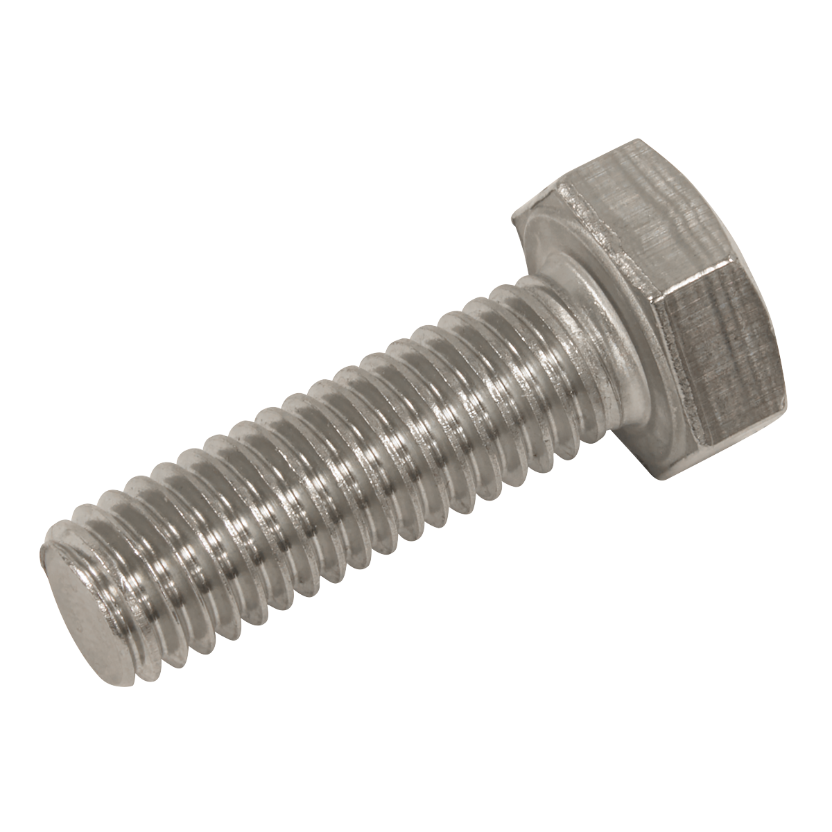 Sealey Stainless Steel Hex Head Set Screw DIN 933 M8 X 25 A2 50 Pieces S825S