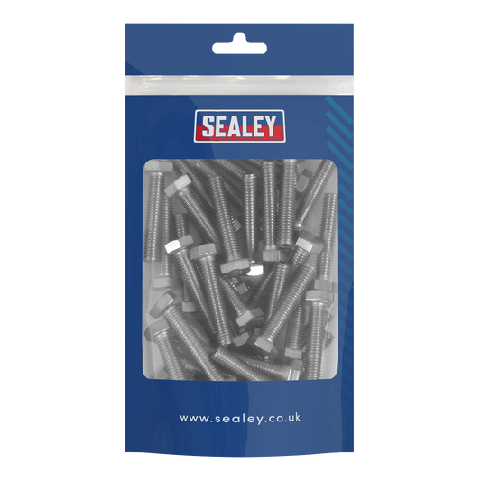 Sealey Stainless Steel Set Screw Din 933 M8 x 1.25 Pitch 50 Pieces S840S