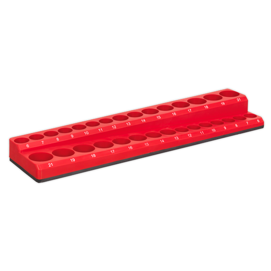 Sealey Premier Socket Holder 30 Capacity Magnetic 3/8" Square Drive AK27086