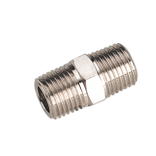 Sealey Double Male Union For Air Tools/Components 1/4" BSPT - 1/4" BSPT SA1/1414
