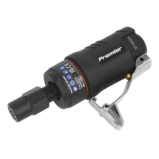 Sealey Mini Air Die Grinder With Contoured Composite Handle 6mm Black SA1004