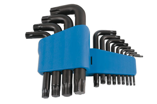 LASER 6056 13Pcs Screwdriver Star Key Set Chrome Vanadium Steel T10-T80 Sizes