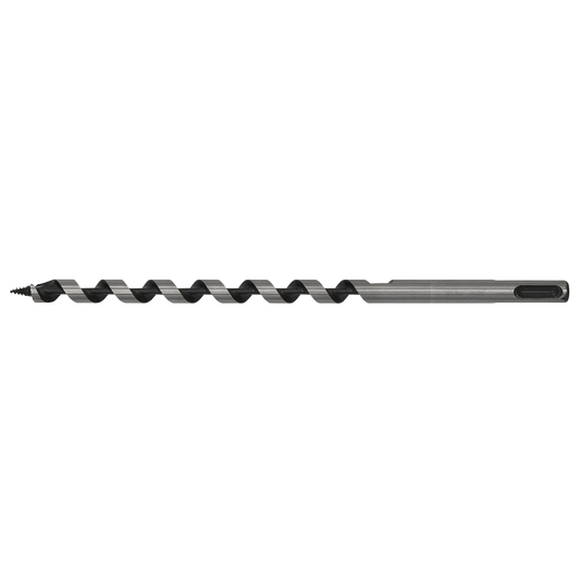 Sealey SDS Plus Auger Wood Drill Fully Hardened 10 x 235mm Silver SA10X235