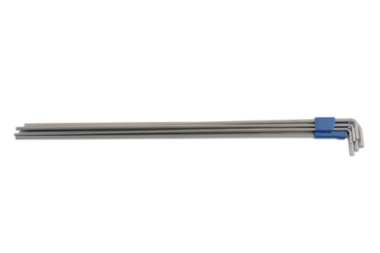 LASER TOOLS 6057 Hex Key Set 6 Pieces Extra Long 4mm 5mm 6mm 7mm 8mm 10mm